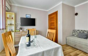 Μια τηλεόραση ή/και κέντρο ψυχαγωγίας στο Gorgeous Home In Slunj With Kitchen