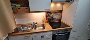 Küche/Küchenzeile in der Unterkunft Private 1-2,5 -Zimmer-Wohnung mit Terrasse