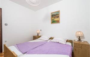 Postel nebo postele na pokoji v ubytování 3 Bedroom Nice Home In Barbat Na Rabu