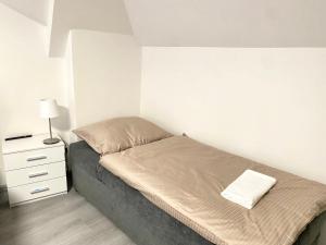 Postel nebo postele na pokoji v ubytování Hotel Labe