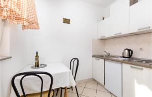 Η κουζίνα ή μικρή κουζίνα στο Nice Apartment In Rasopasno With Wifi