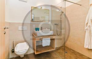 Kúpeľňa v ubytovaní Schoene Ferienwohnung