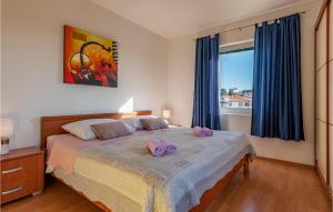 Posteľ alebo postele v izbe v ubytovaní Nice Apartment In Pakostane