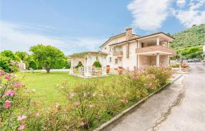 A garden outside Villa Cristina