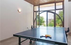 a ping pong table in the middle of a room at Apartment Pojlicka Cesta Iv in Krilo +23 photos