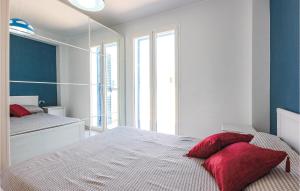 En eller flere senge i et værelse på Villa Blanca