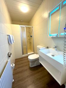 Koupelna v ubytování Hotel Altmann