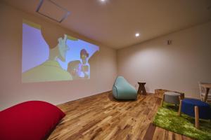 TV o dispositivi per l'intrattenimento presso 水響邸-blue sound villa-