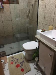 Ένα μπάνιο στο Casa aconchegante