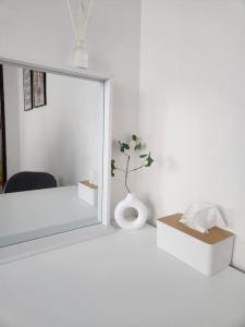 Tempat tidur dalam kamar di Sweet Home Gwanak