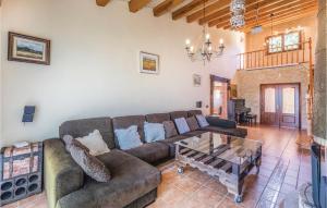 A seating area at Beautiful Home In Sant Miquel Daro