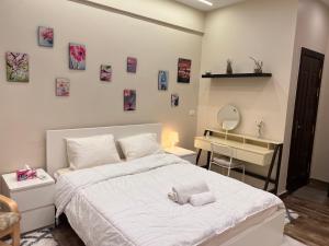 Voodi või voodid majutusasutuse Private cozy studio toas
