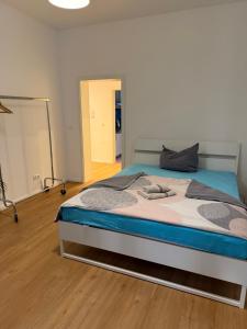 Postel nebo postele na pokoji v ubytování Ferienwohnung Henricistrasse
