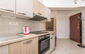 Kuchyň nebo kuchyňský kout v ubytování 3 Bedroom Gorgeous Apartment In Kastav