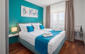 Posteľ alebo postele v izbe v ubytovaní 4 Bedroom Nice Home In Buje + 37 fotografií
