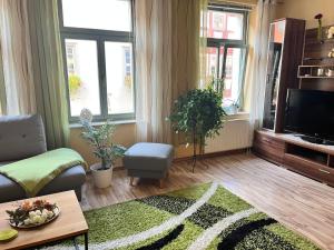 Posezení v ubytování Ferienwohnung in der Altstadt von Erfurt