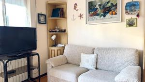 TV a/nebo společenská místnost v ubytování M282 - Marcelli, trilocale con giardino a 100mt dal mare