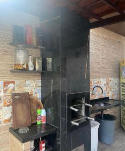 Dapur atau dapur kecil di Casa Mar e Mell