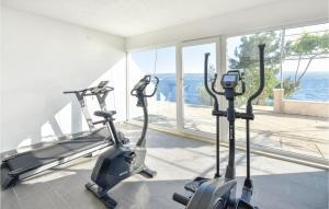 Fitness centrum a/nebo fitness zařízení v ubytování One-Bedroom Apartment In Stanici
