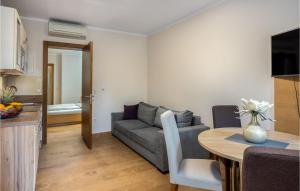Televízia a/alebo spoločenská miestnosť v ubytovaní 1 Bedroom Nice Apartment In Crikvenica