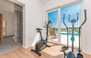 Fitness centrum a/nebo fitness zařízení v ubytování Awesome Home In Kakma With Sauna