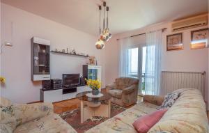 TV a/nebo společenská místnost v ubytování Stunning Apartment In Koromacno
