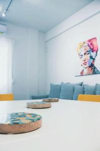 Χώρος καθιστικού στο Urban-chic apartment in the heart of Athens