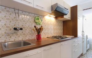 Kuchyň nebo kuchyňský kout v ubytování 2 Bedroom Lovely Apartment In Rovinj