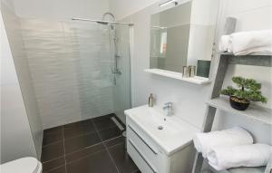 Koupelna v ubytování Three-Bedroom Holiday Home In Kozino