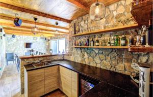 Kuchyňa alebo kuchynka v ubytovaní Awesome Apartment In Smokvica Krmpotska