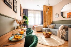 Posezení v ubytování Accordion Boutique Hotel & Premium Suites