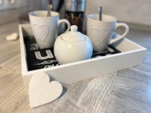 Set per la preparazione di tè e caffè presso Prázdninový dům