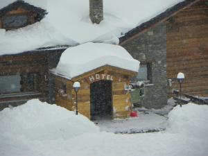 Hotel Les Granges v zimě
