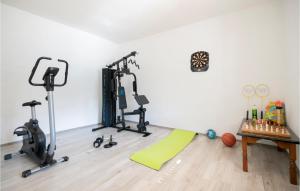 Fitness centrum a/nebo fitness zařízení v ubytování Awesome Home In Runovic With Wifi