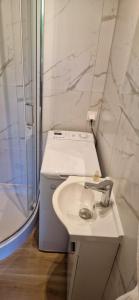 Koupelna v ubytování Resort Rykowisko DeLuxe No 3 + 11 fotografií