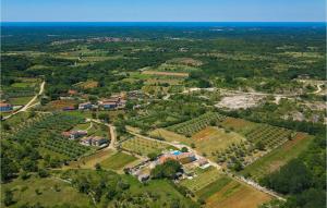 an aerial view of a village with houses and trees at Villa Lanca in Poreč