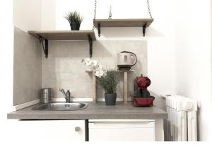 A kitchen or kitchenette at Al Colosseo 8