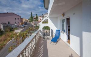 Ein Balkon oder eine Terrasse in der Unterkunft Awesome Apartment In Crikvenica