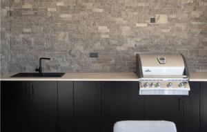 a kitchen with a sink and a counter top at Villa Angelina in Gračišće