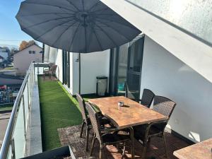 Balkón nebo terasa v ubytování Casa Colori Rheinfelden