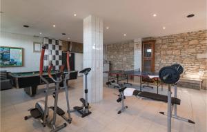 Fitness centrum a/nebo fitness zařízení v ubytování 8 Bedroom Lovely Home In Sisan