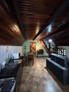 Χώρος καθιστικού στο Chalé Bela Vista +20 φωτογραφίες