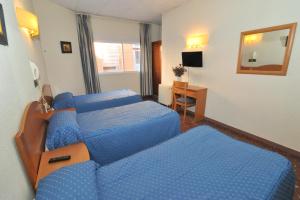 A bed or beds in a room at Hostal Goyma I