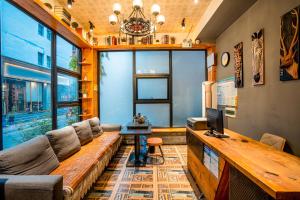 Area soggiorno di Tianmenshan Loft Art Inn