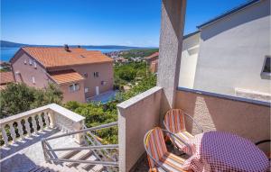 Balkón alebo terasa v ubytovaní Beautiful Apartment In Novi Vinodolski