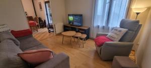 Posezení v ubytování Gîte Xuritenborda 7 personnes avec vue exceptionnelle sur les montagnes basque