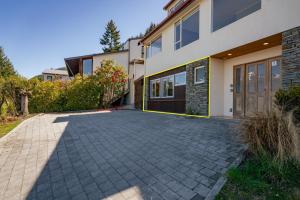 Bygningen som feriehuset ligger i