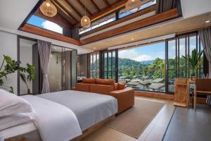 Nespecifikovaný výhled na hory nebo výhled na hory při pohledu z bed and breakfast