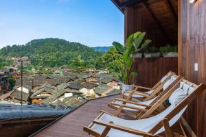 Nespecifikovaný výhled na hory nebo výhled na hory při pohledu z bed and breakfast