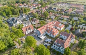 an aerial view of a town with buildings at Baltischer Hof Apartment 52 in Boltenhagen